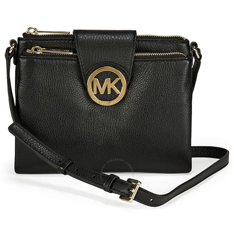 michael kors fulton large crossbody bag monogrammed|Fulton Large Pebbled Leather Crossbody Bag .